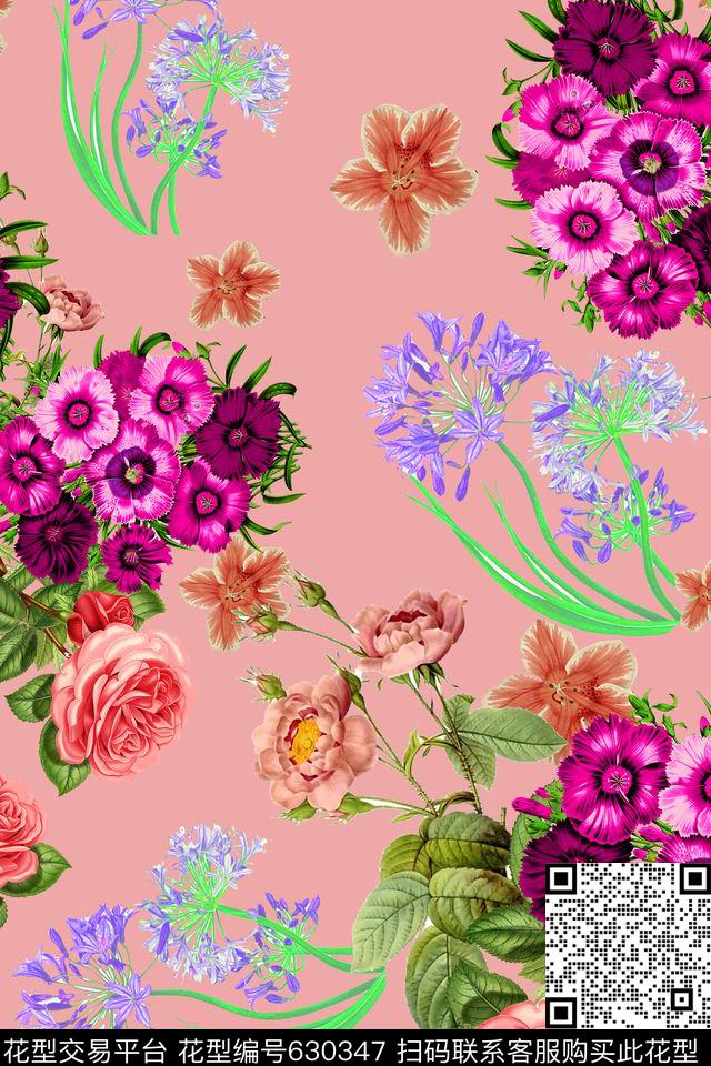 花数码印花华亿平台下载（图片编号: 630347） - 瓦栏（Walan）