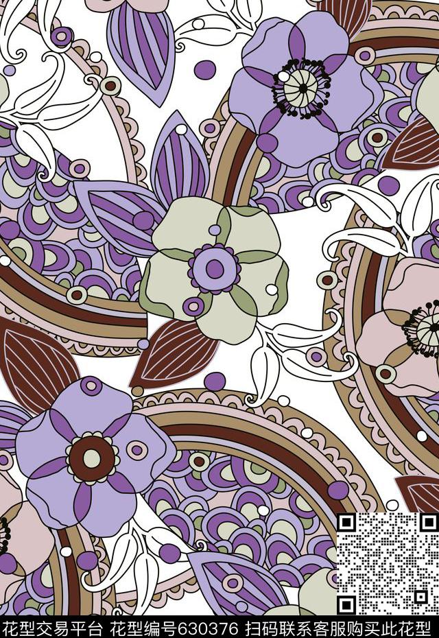 美式大马士革地毯传统印花华亿平台下载（图片编号: 630376） - 瓦栏（Walan）