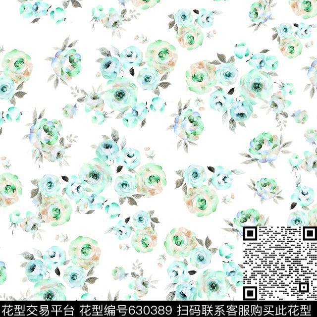 乱花大花小碎花数码印花华亿平台下载（图片编号: 630389） - 瓦栏（Walan）