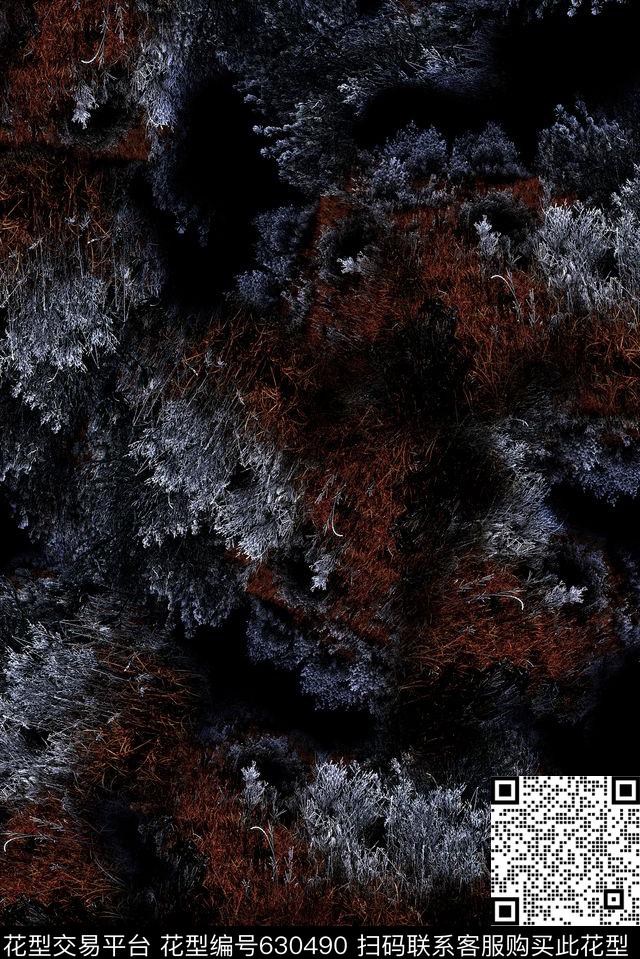 女装男装抽象数码印花华亿平台下载（图片编号: 630490） - 瓦栏（Walan）