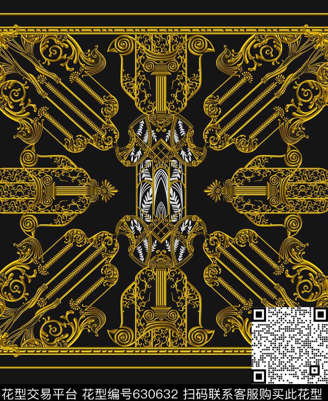 时尚大牌欧潮数码印花华亿平台下载（图片编号: 630632） - 瓦栏（Walan）