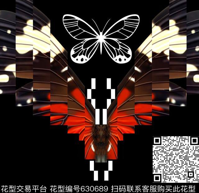 蝴蝶欧潮大牌传统印花华亿平台下载（图片编号: 630689） - 瓦栏（Walan）