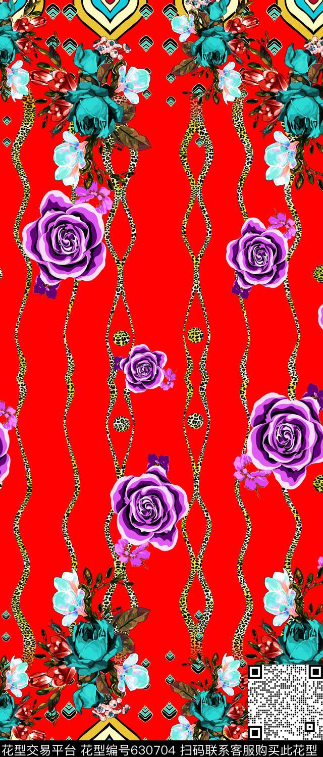 花卉几何中东迪拜传统印花华亿平台下载（图片编号: 630704） - 瓦栏（Walan）