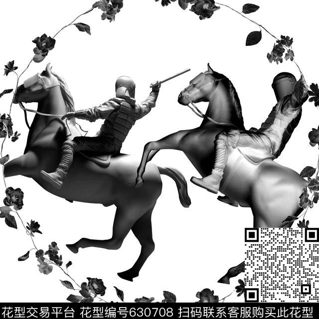 欧潮时尚大牌数码印花华亿平台下载（图片编号: 630708） - 瓦栏（Walan）