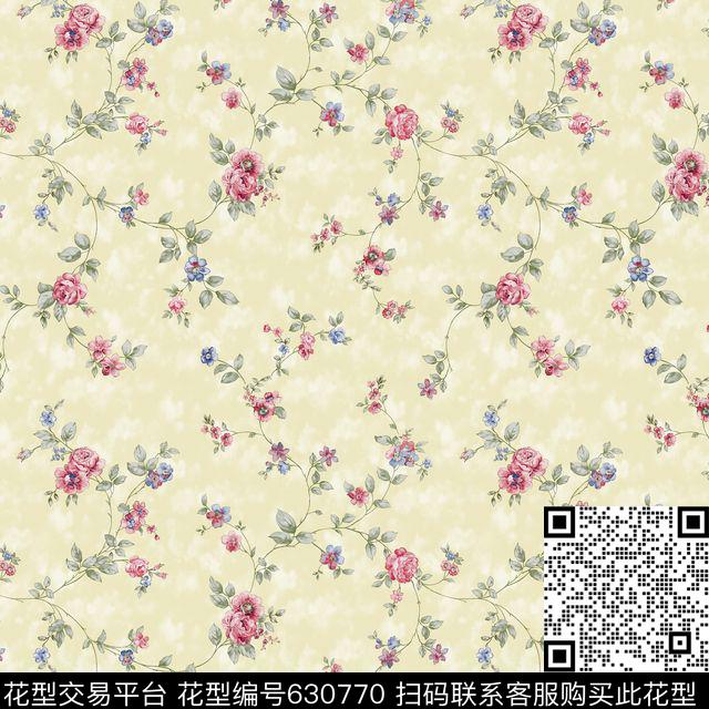 小碎花窗帘雏菊传统印花华亿平台下载（图片编号: 630770） - 瓦栏（Walan）