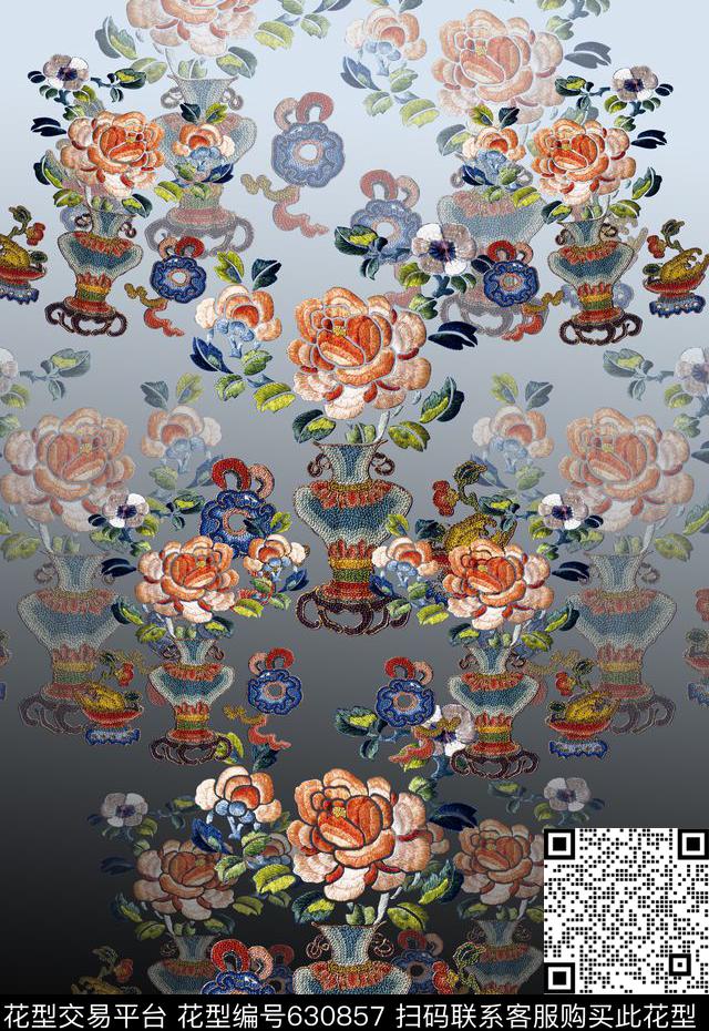 中国风民族风图案数码印花华亿平台下载（图片编号: 630857） - 瓦栏（Walan）