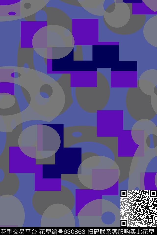 圆点方格圆圈传统印花华亿平台下载（图片编号: 630863） - 瓦栏（Walan）