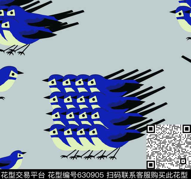 鸟传统印花华亿平台下载（图片编号: 630905） - 瓦栏（Walan）