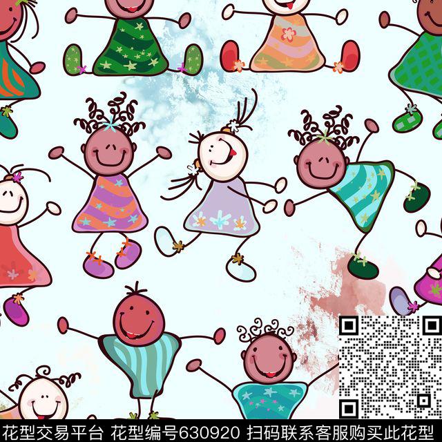 婴童卡通人物数码印花华亿平台下载（图片编号: 630920） - 瓦栏（Walan）