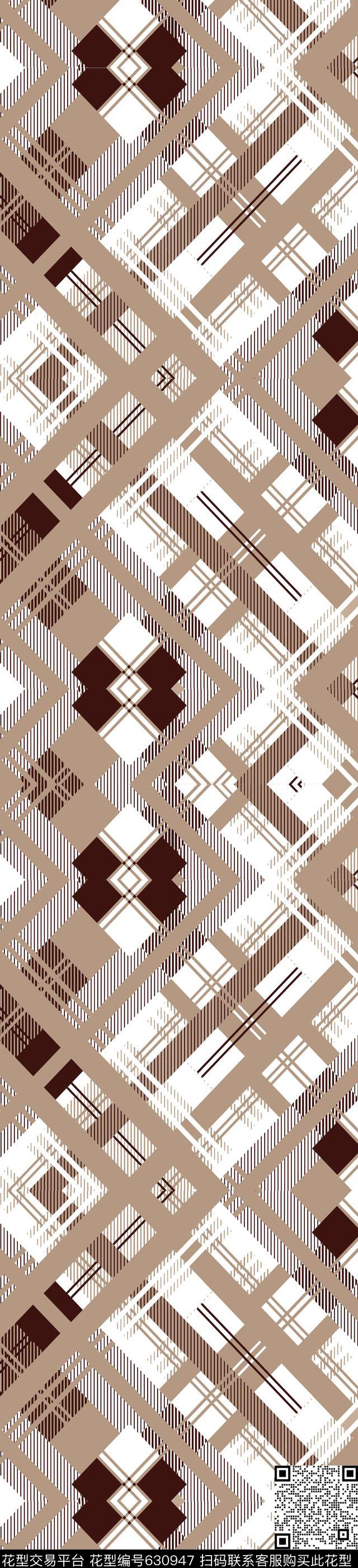 苏格兰格格子男士围巾传统印花华亿平台下载（图片编号: 630947） - 瓦栏（Walan）