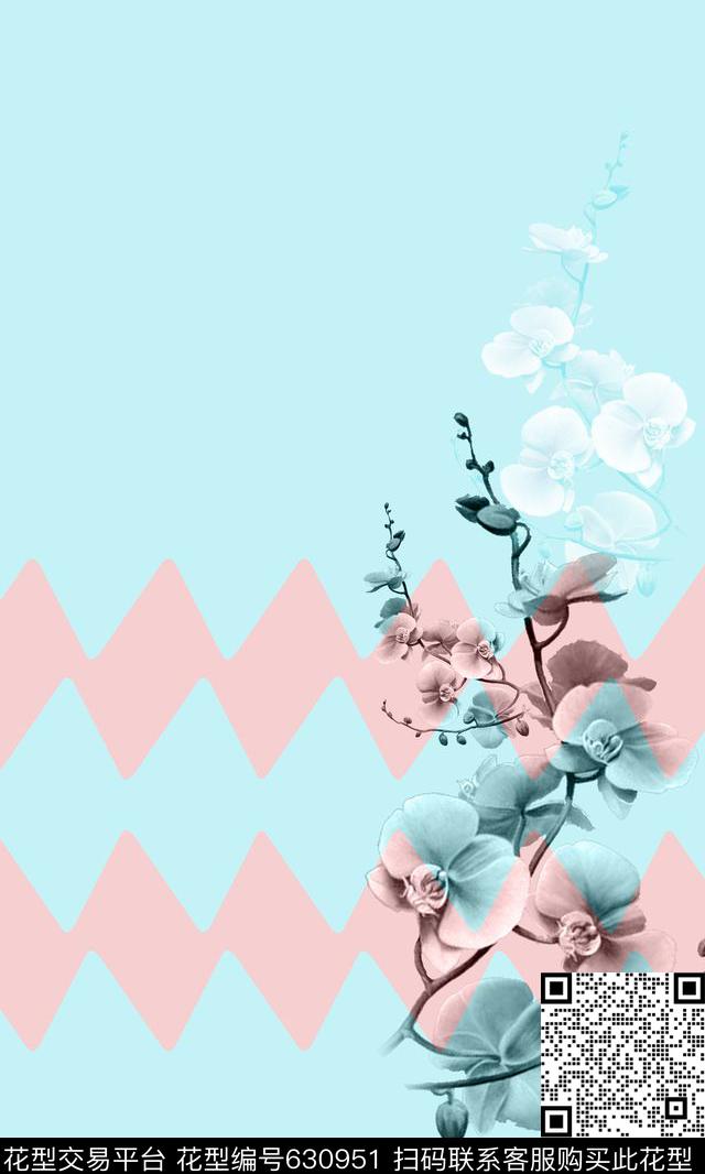 中老年女装时尚女装衬衫裙款条纹数码印花华亿平台下载（图片编号: 630951） - 瓦栏（Walan）