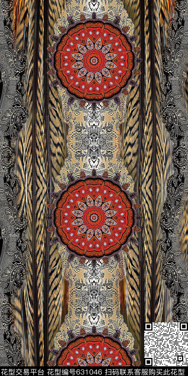 中东定位中东围巾数码印花华亿平台下载（图片编号: 631046） - 瓦栏（Walan）