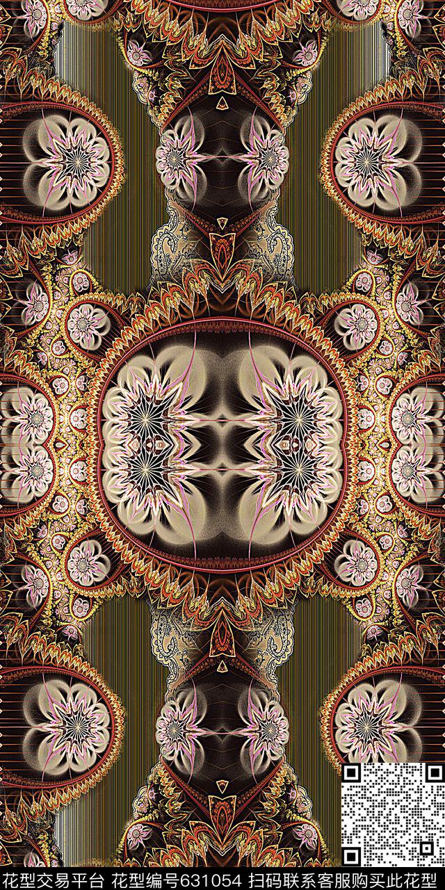 中东定位中东围巾数码印花华亿平台下载（图片编号: 631054） - 瓦栏（Walan）