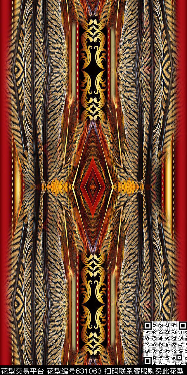 中东围巾数码印花华亿平台下载（图片编号: 631063） - 瓦栏（Walan）