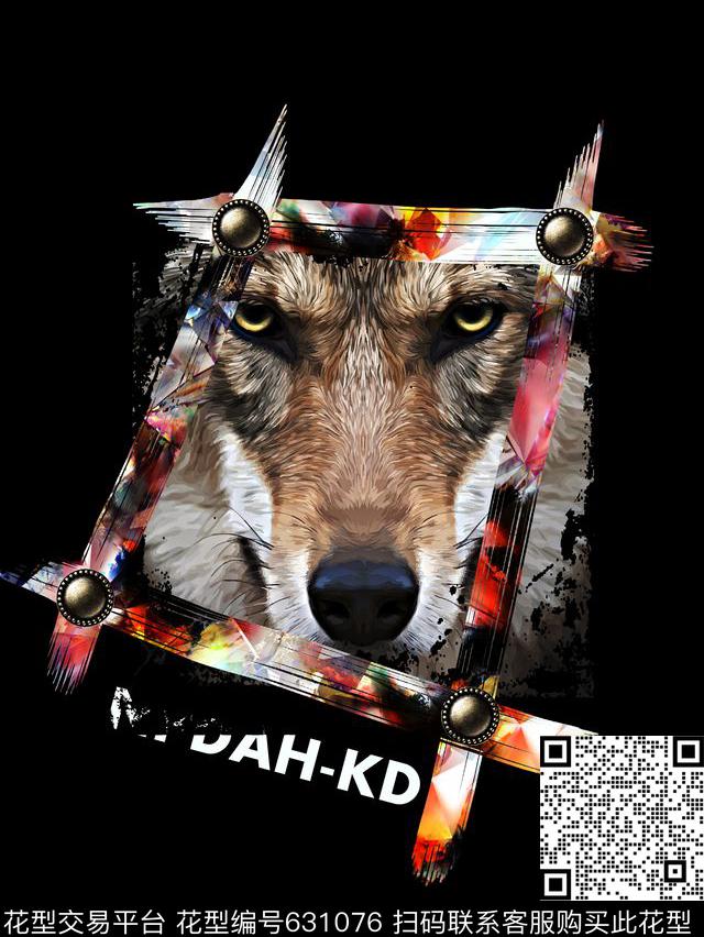 狼头男装T恤男装卫衣数码印花华亿平台下载（图片编号: 631076） - 瓦栏（Walan）