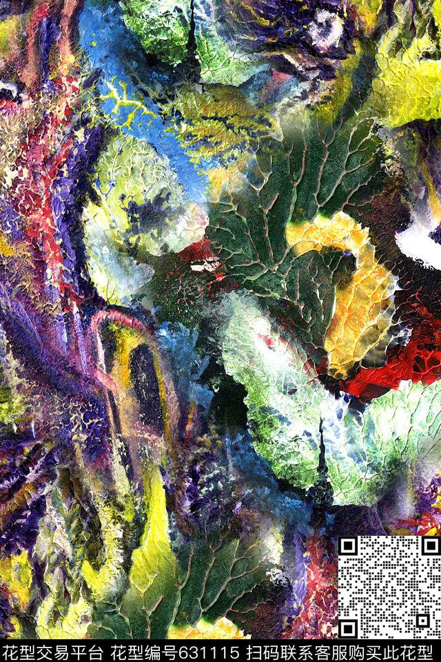 抽象几何矿石数码印花华亿平台下载（图片编号: 631115） - 瓦栏（Walan）