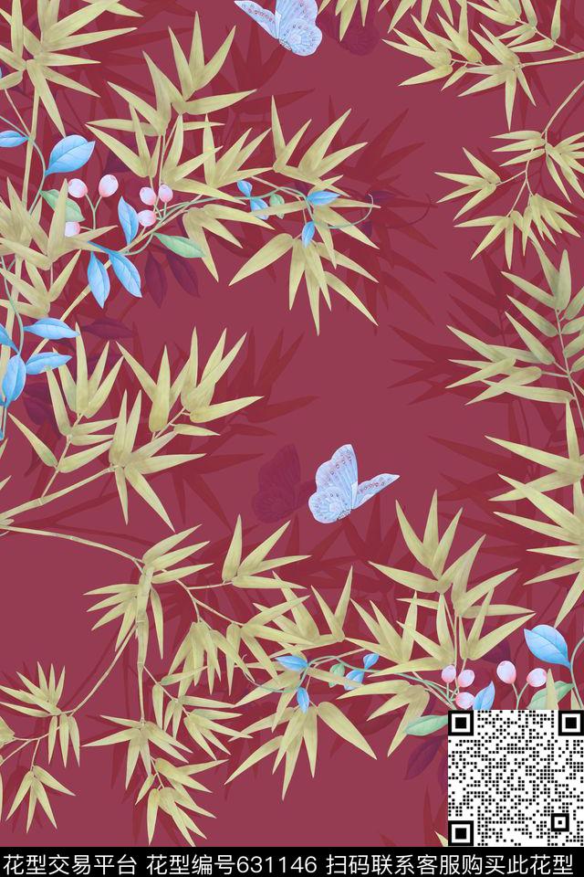 民族风中国风复古数码印花华亿平台下载（图片编号: 631146） - 瓦栏（Walan）