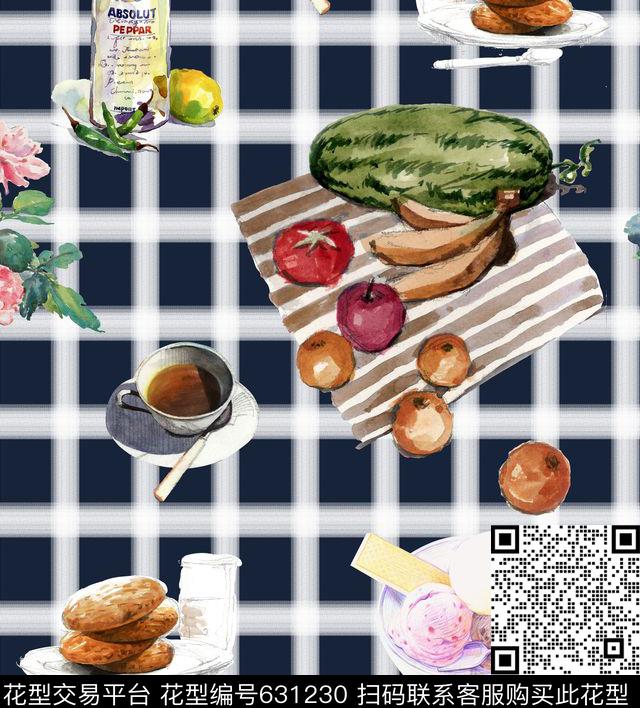 野餐创意大牌数码印花华亿平台下载（图片编号: 631230） - 瓦栏（Walan）