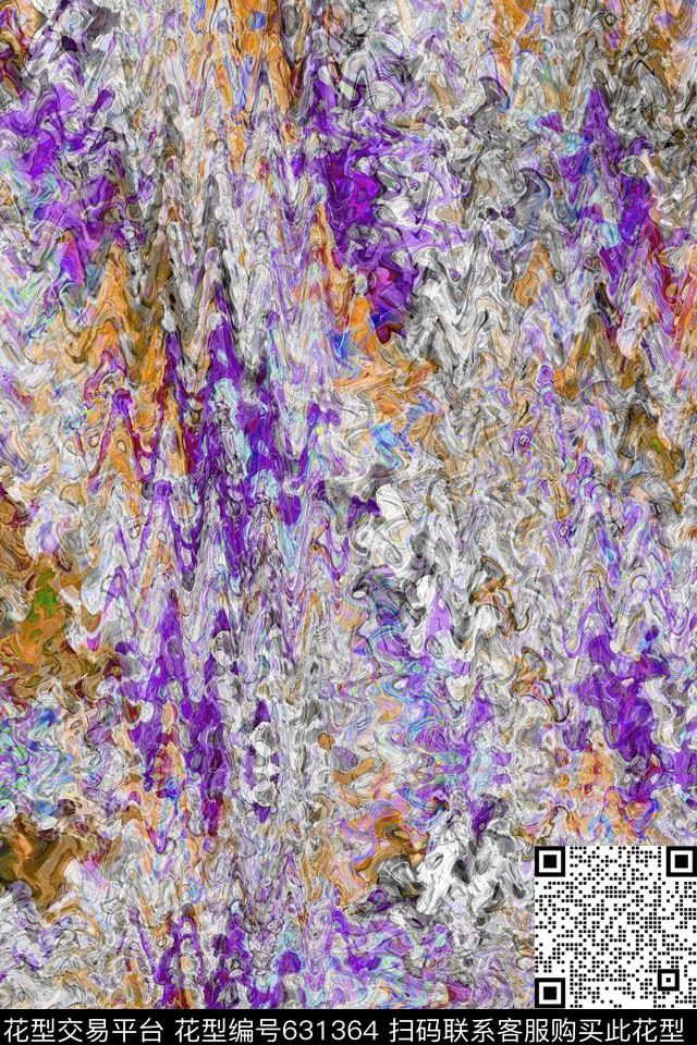 抽象肌理男女衬衣数码印花华亿平台下载（图片编号: 631364） - 瓦栏（Walan）