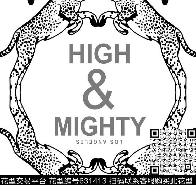 豹子字母传统印花华亿平台下载（图片编号: 631413） - 瓦栏（Walan）