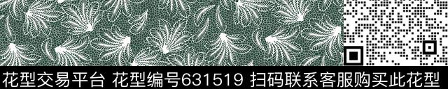 花卉蔬菜格子传统印花华亿平台下载（图片编号: 631519） - 瓦栏（Walan）