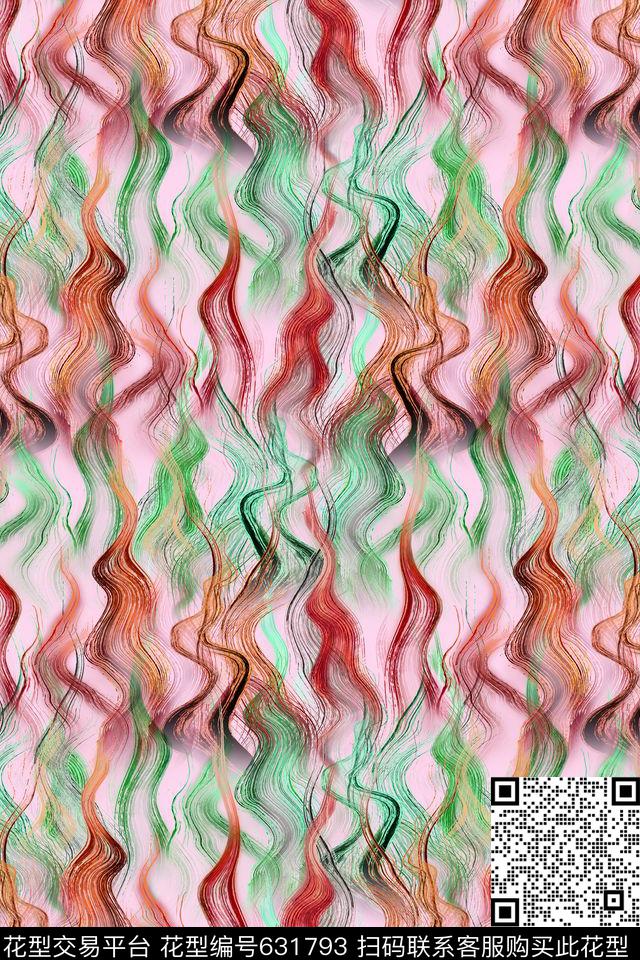 大笔触油画风景数码印花华亿平台下载（图片编号: 631793） - 瓦栏（Walan）