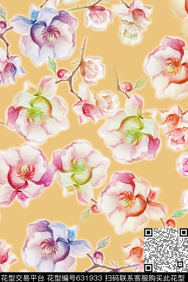 花朵花卉小碎花数码印花华亿平台下载（图片编号: 631933） - 瓦栏（Walan）