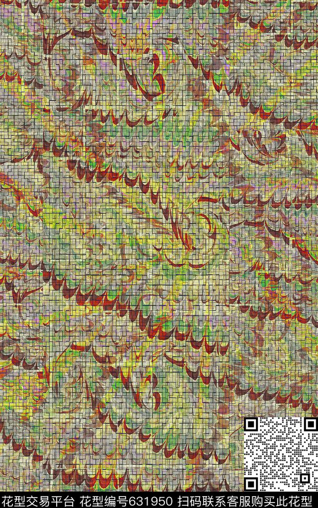 数码波浪条纹条纹数码印花华亿平台下载（图片编号: 631950） - 瓦栏（Walan）