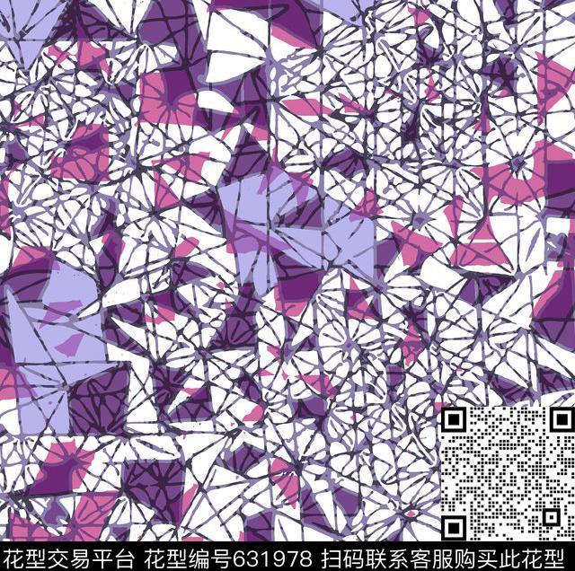 不规则几何立体三角三维空间传统印花华亿平台下载（图片编号: 631978） - 瓦栏（Walan）