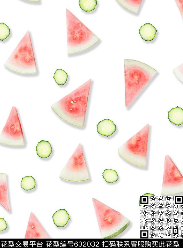 水果蔬菜卡通数码印花华亿平台下载（图片编号: 632032） - 瓦栏（Walan）