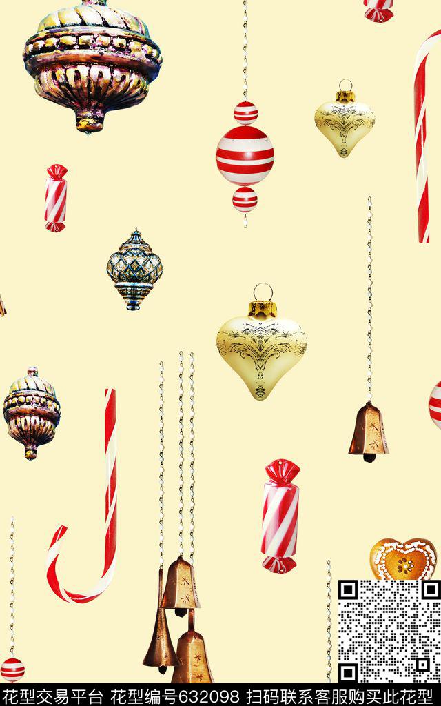 小清新风铃糖果数码印花华亿平台下载（图片编号: 632098） - 瓦栏（Walan）