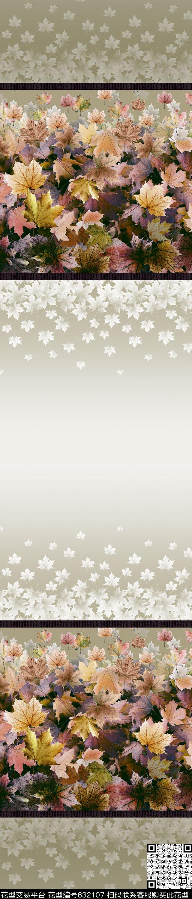 枫叶传统印花华亿平台下载（图片编号: 632107） - 瓦栏（Walan）