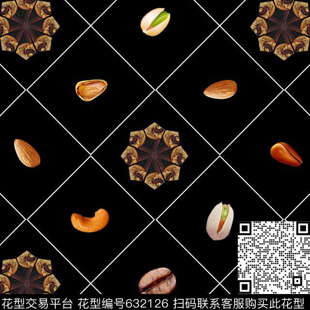 时尚女裙子坚果数码印花华亿平台下载（图片编号: 632126） - 瓦栏（Walan）