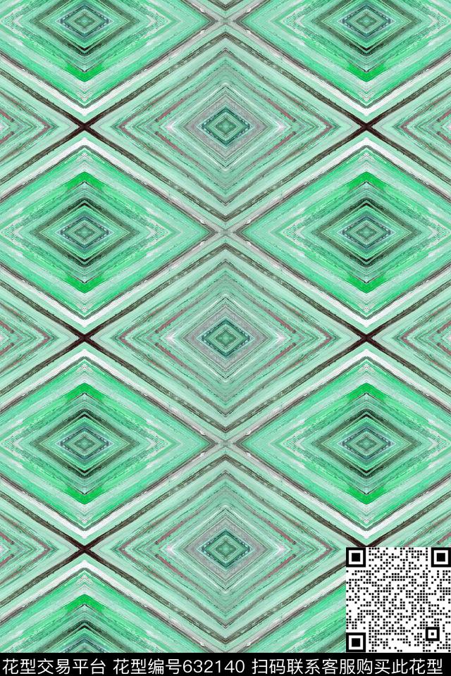 家纺墙纸几何传统印花华亿平台下载（图片编号: 632140） - 瓦栏（Walan）