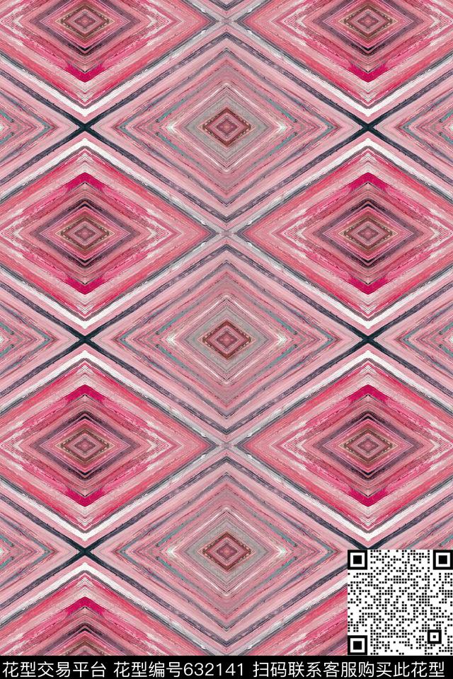 家纺墙纸几何传统印花华亿平台下载（图片编号: 632141） - 瓦栏（Walan）