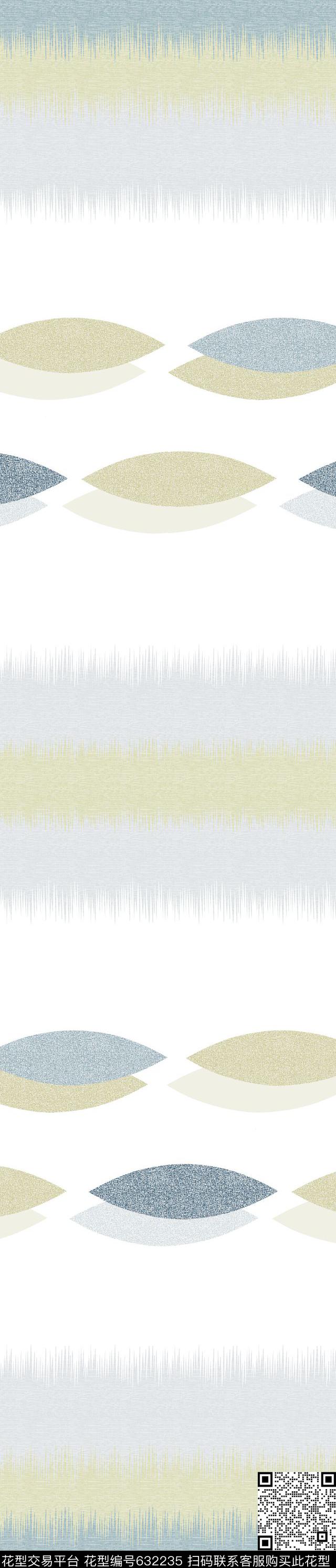 窗帘马赛克色块传统印花华亿平台下载（图片编号: 632235） - 瓦栏（Walan）