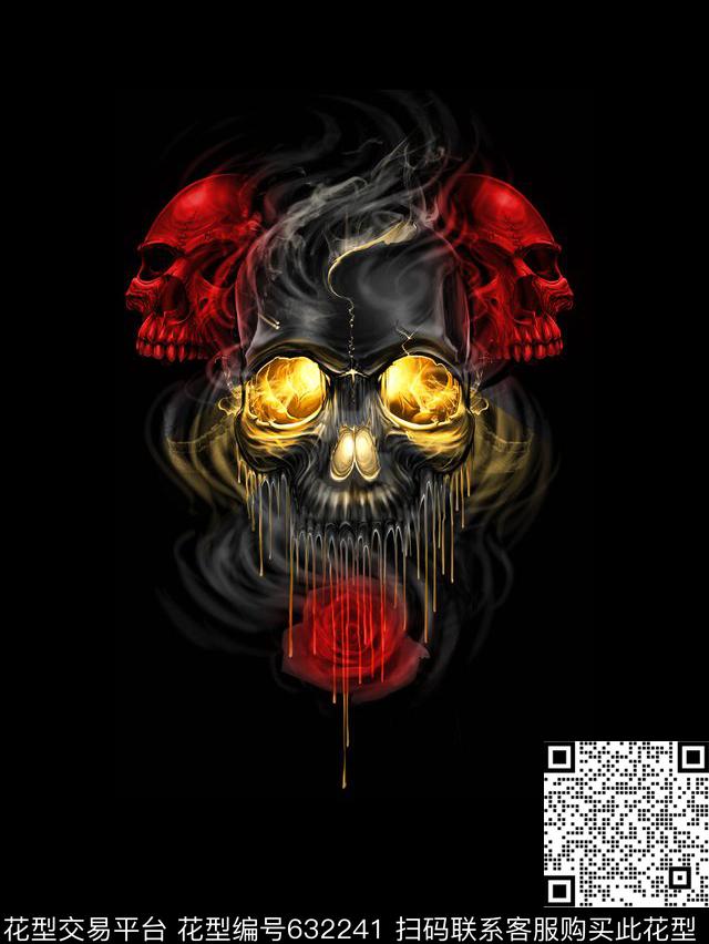 个性骷髅数码数码印花华亿平台下载（图片编号: 632241） - 瓦栏（Walan）