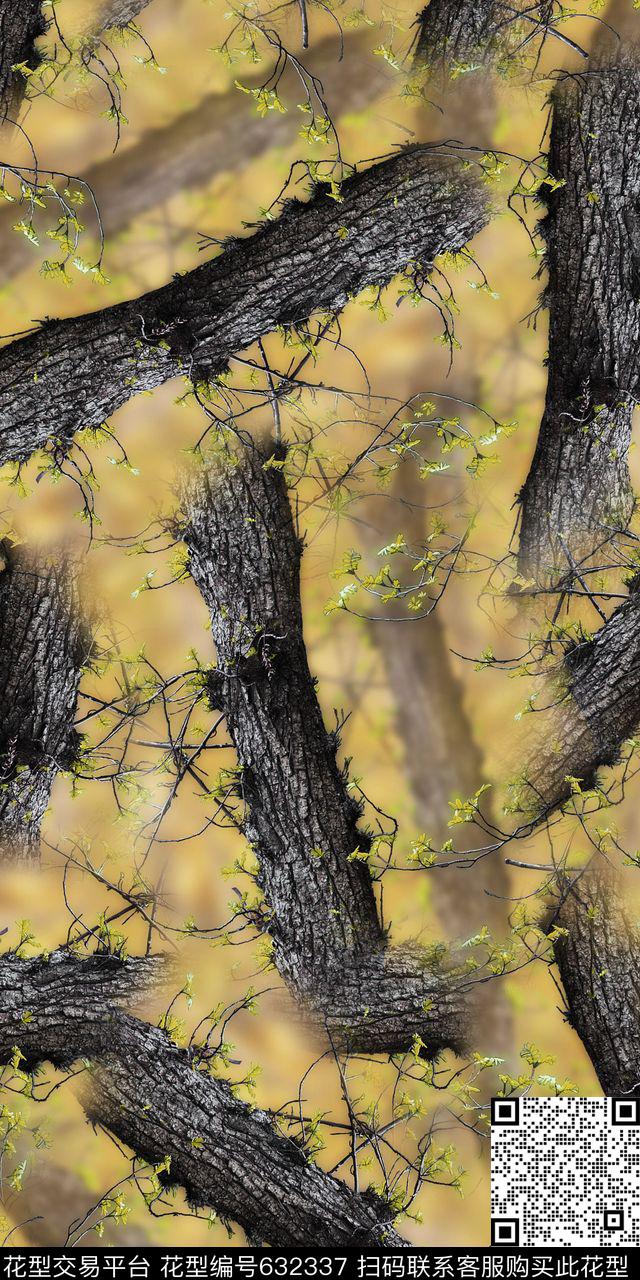迷彩男女装树木印花华亿平台下载（图片编号: 632337） - 瓦栏（Walan）