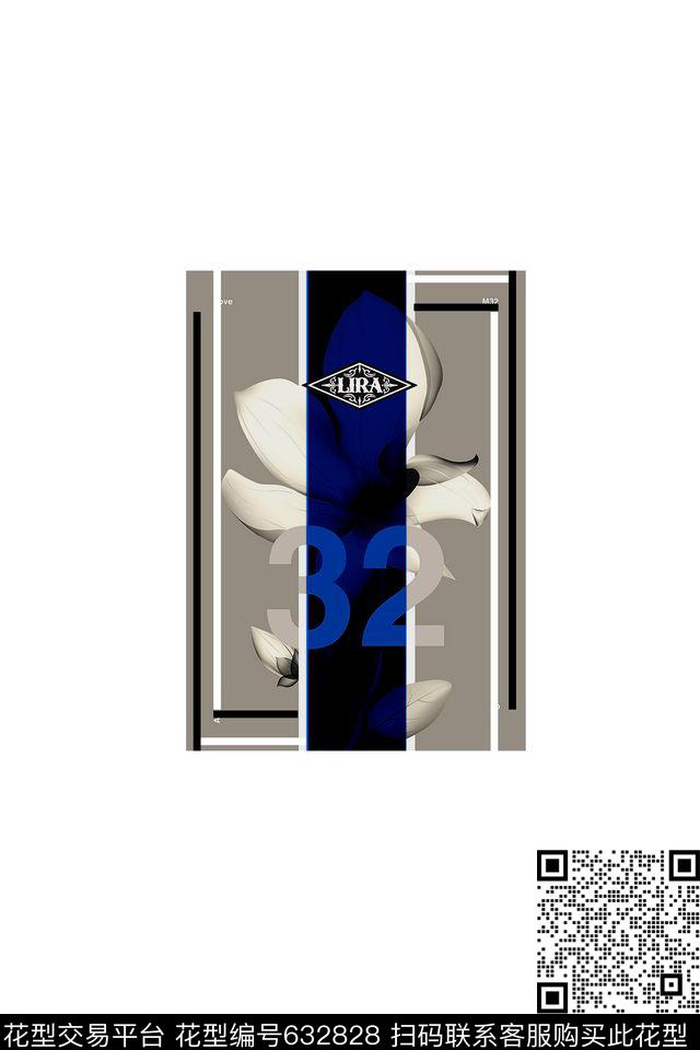 休闲风花卉2016男装T恤印花数码印花华亿平台下载（图片编号: 632828） - 瓦栏（Walan）