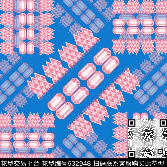 民族风波西米亚丝巾围巾秀场数码印花华亿平台下载（图片编号: 632948） - 瓦栏（Walan）