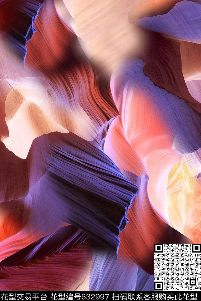 抽象纹理数码印花华亿平台下载（图片编号: 632997） - 瓦栏（Walan）