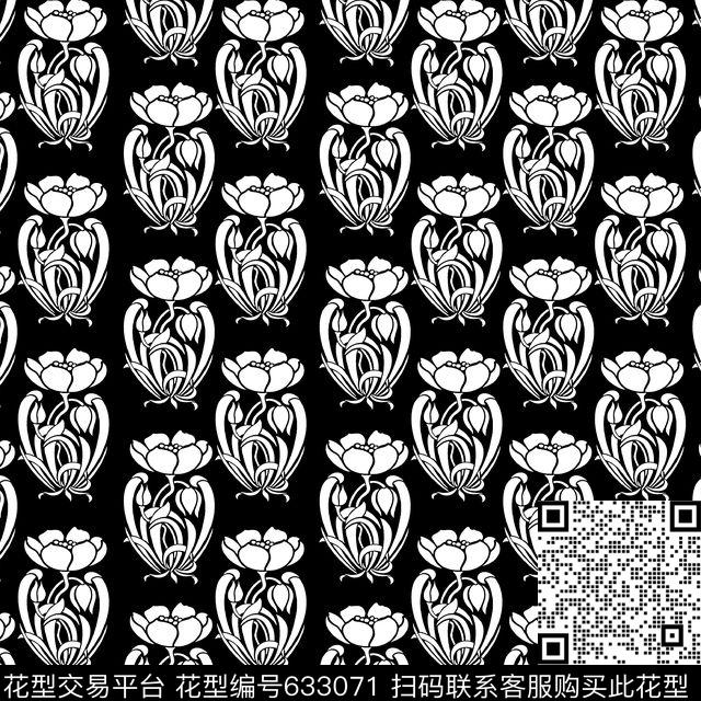 花朵花卉传统印花华亿平台下载（图片编号: 633071） - 瓦栏（Walan）