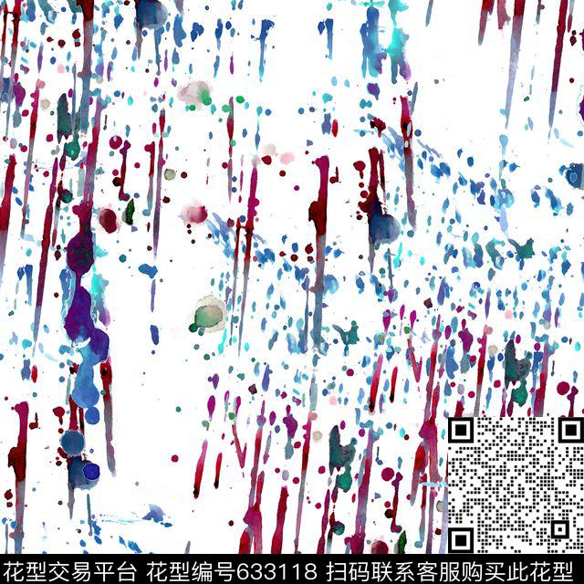 笔触数码印花华亿平台下载（图片编号: 633118） - 瓦栏（Walan）