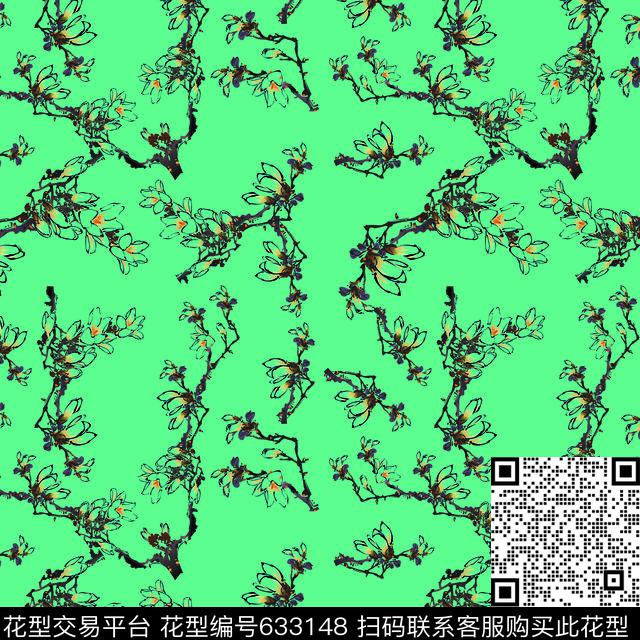 Chinesestyletrees数码印花华亿平台下载（图片编号: 633148） - 瓦栏（Walan）