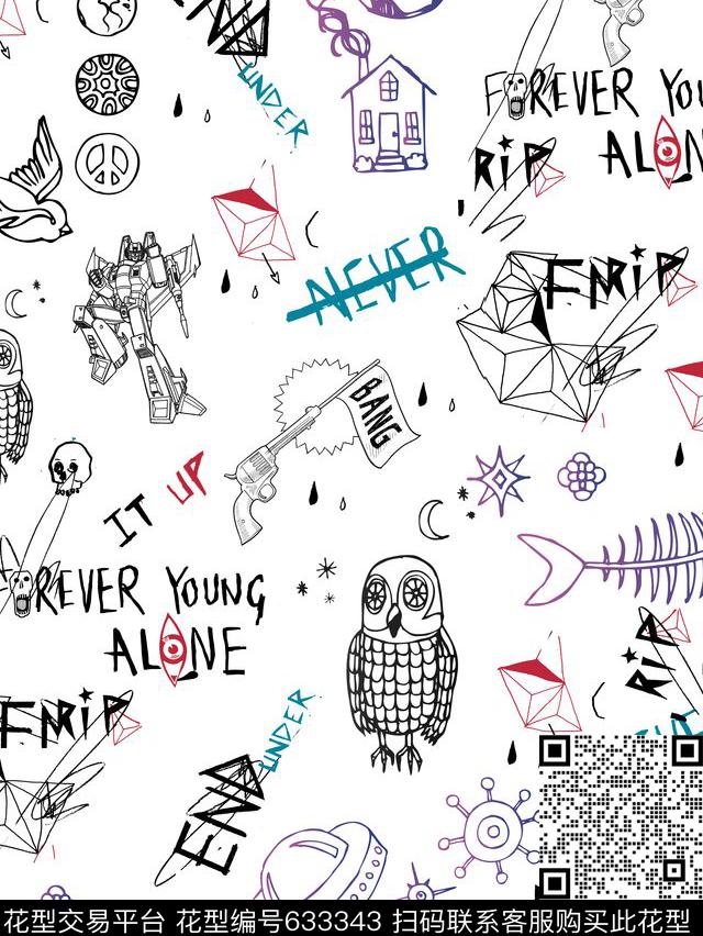 几何趣味大牌传统印花华亿平台下载（图片编号: 633343） - 瓦栏（Walan）