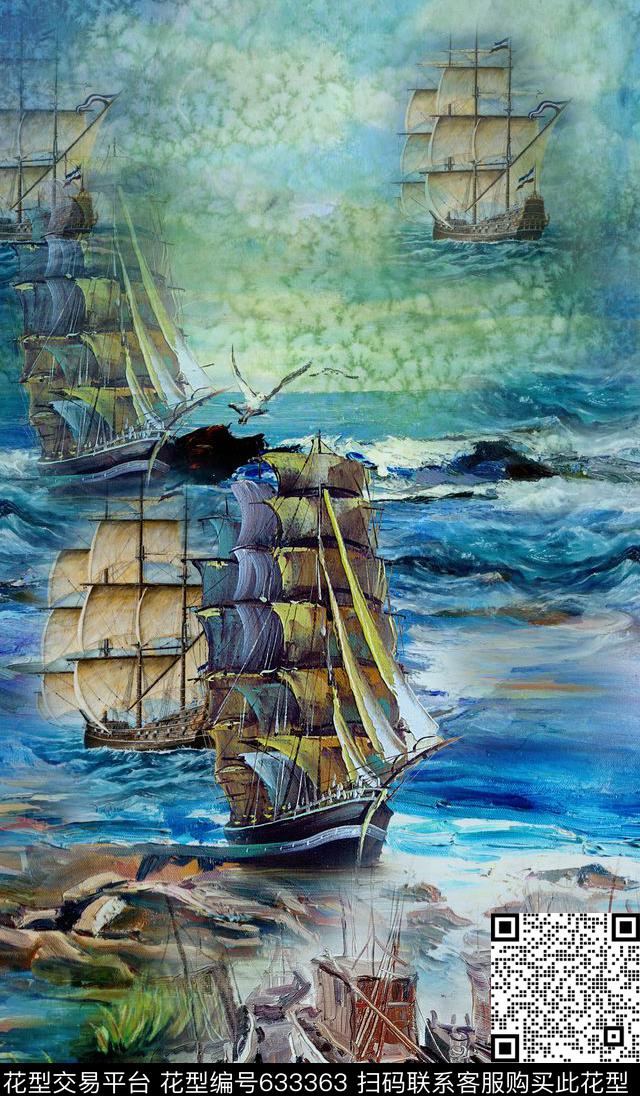 流行时尚数码风景数码印花华亿平台下载（图片编号: 633363） - 瓦栏（Walan）