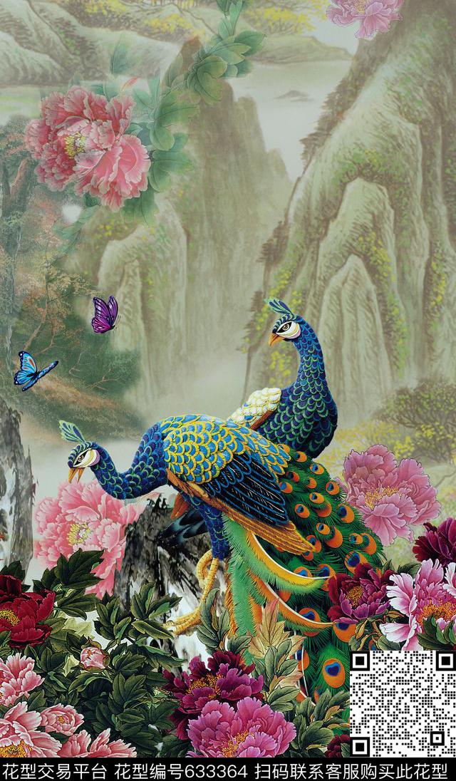 流行时尚数码风景数码印花华亿平台下载（图片编号: 633364） - 瓦栏（Walan）