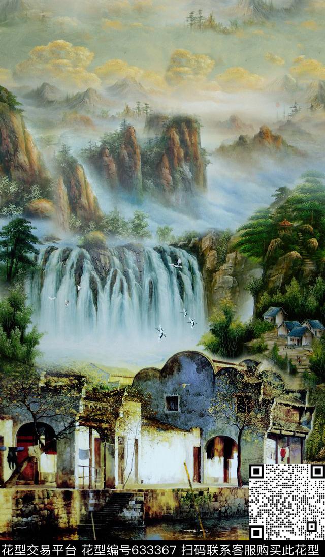 流行时尚数码建筑数码印花华亿平台下载（图片编号: 633367） - 瓦栏（Walan）