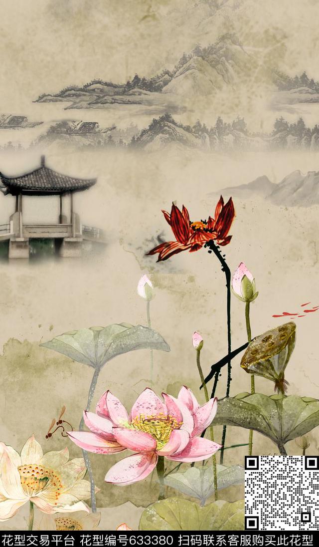 风景流行时尚数码数码印花华亿平台下载（图片编号: 633380） - 瓦栏（Walan）