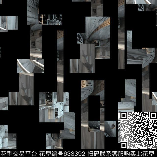 复古科技男装华亿平台数码印花华亿平台下载（图片编号: 633392） - 瓦栏（Walan）